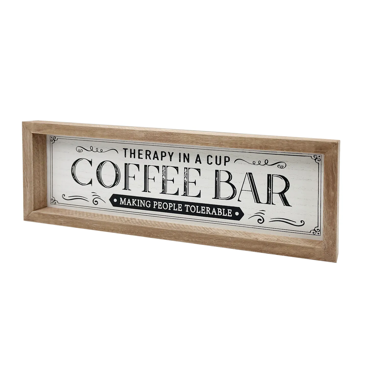 Coffee Bar Wooden Framed Plaque