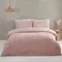 Colorado King Size Faux Fur Duvet Set - Blush