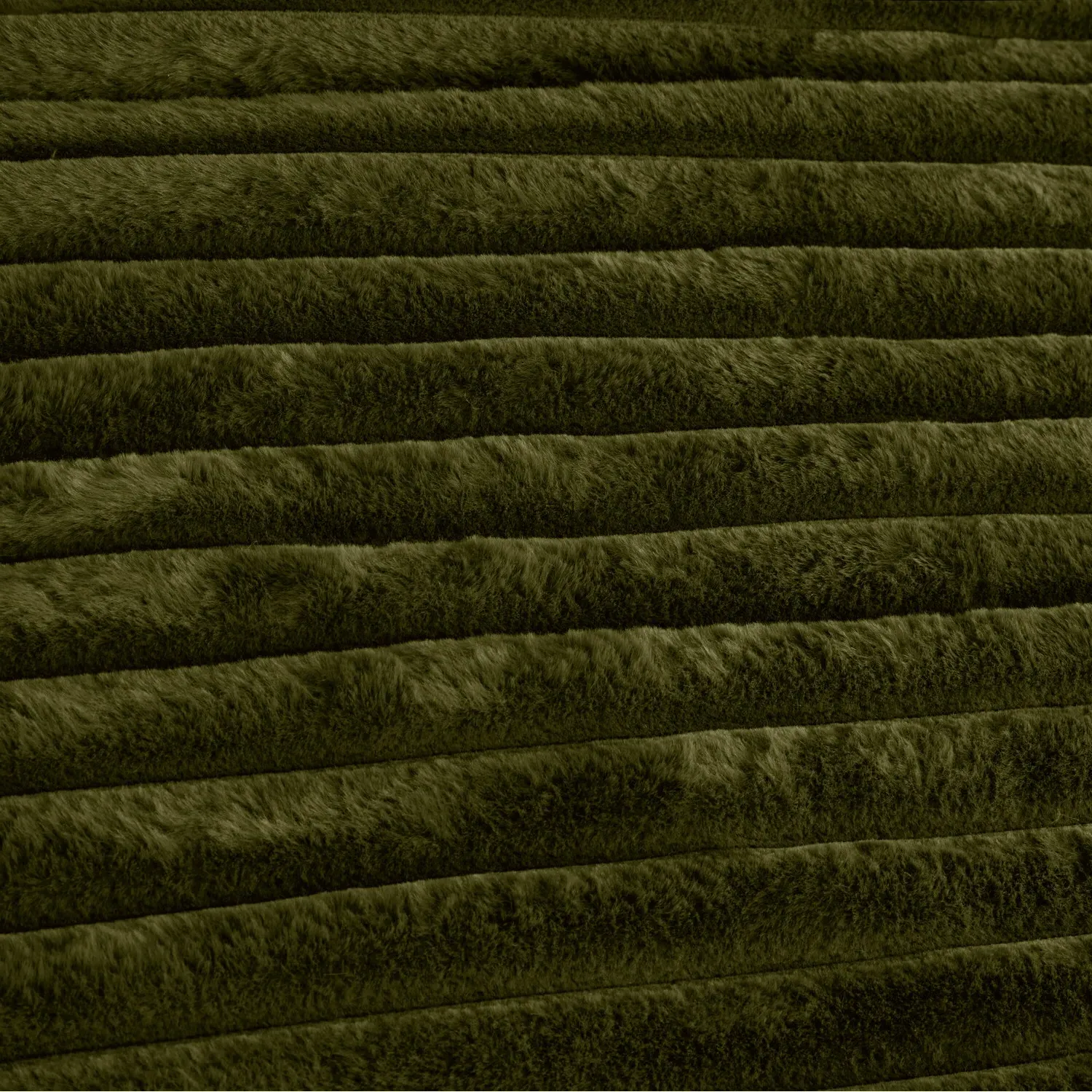 Colorado Single Faux Fur Duvet Set - Green