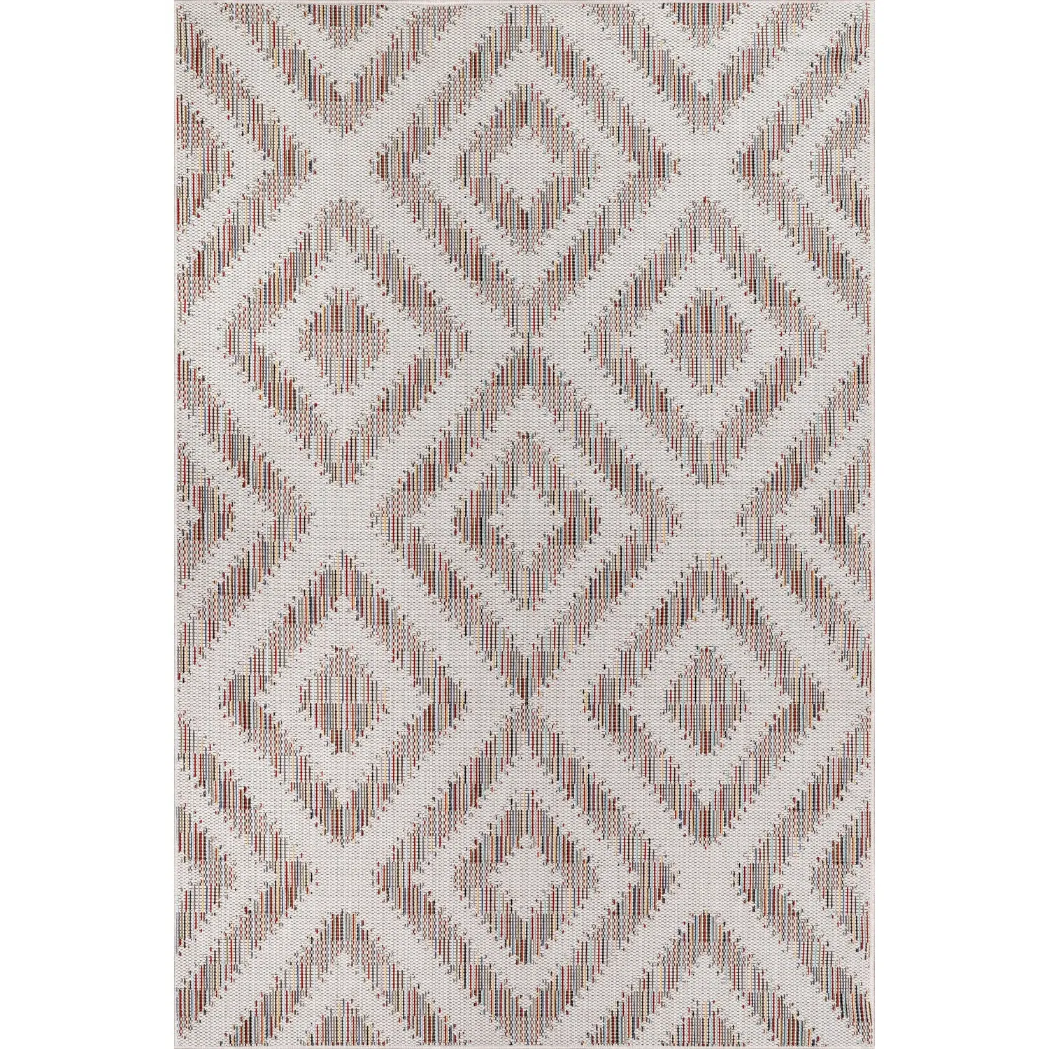 Colour Diamond Rug - Multicolour