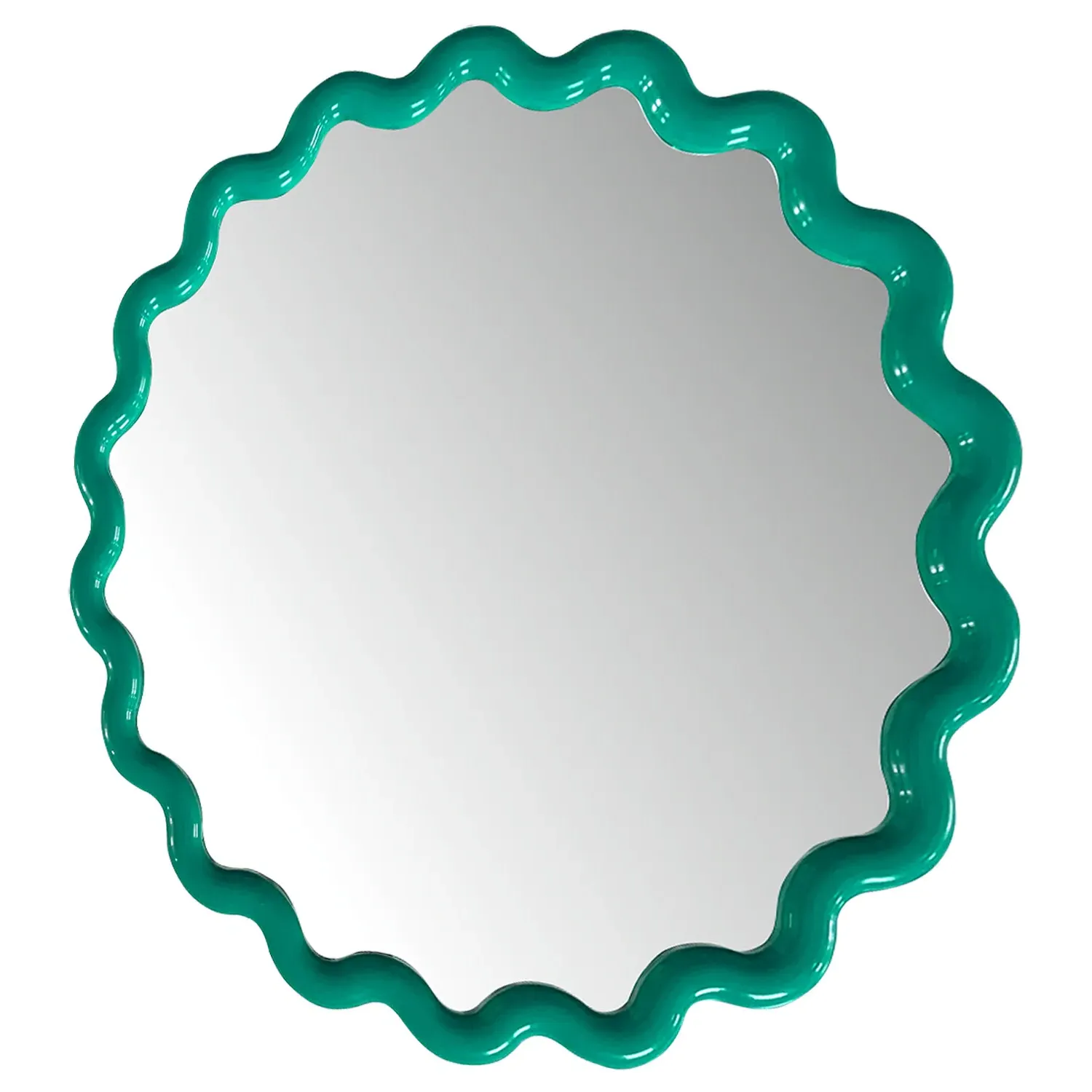 Colourful Wave Round Mirror