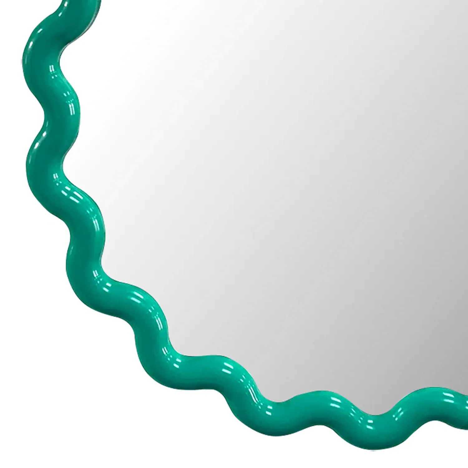 Colourful Wave Round Mirror