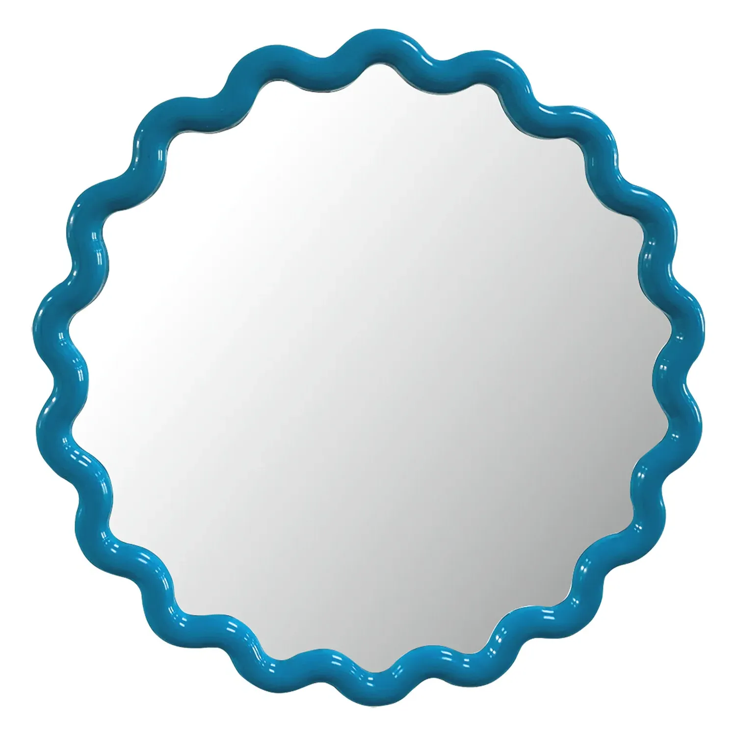 Colourful Wave Round Mirror