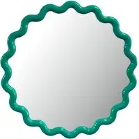Colourful Wave Round Mirror
