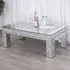 Comfy Living Rectangular Coffee Table with Crystal Detail