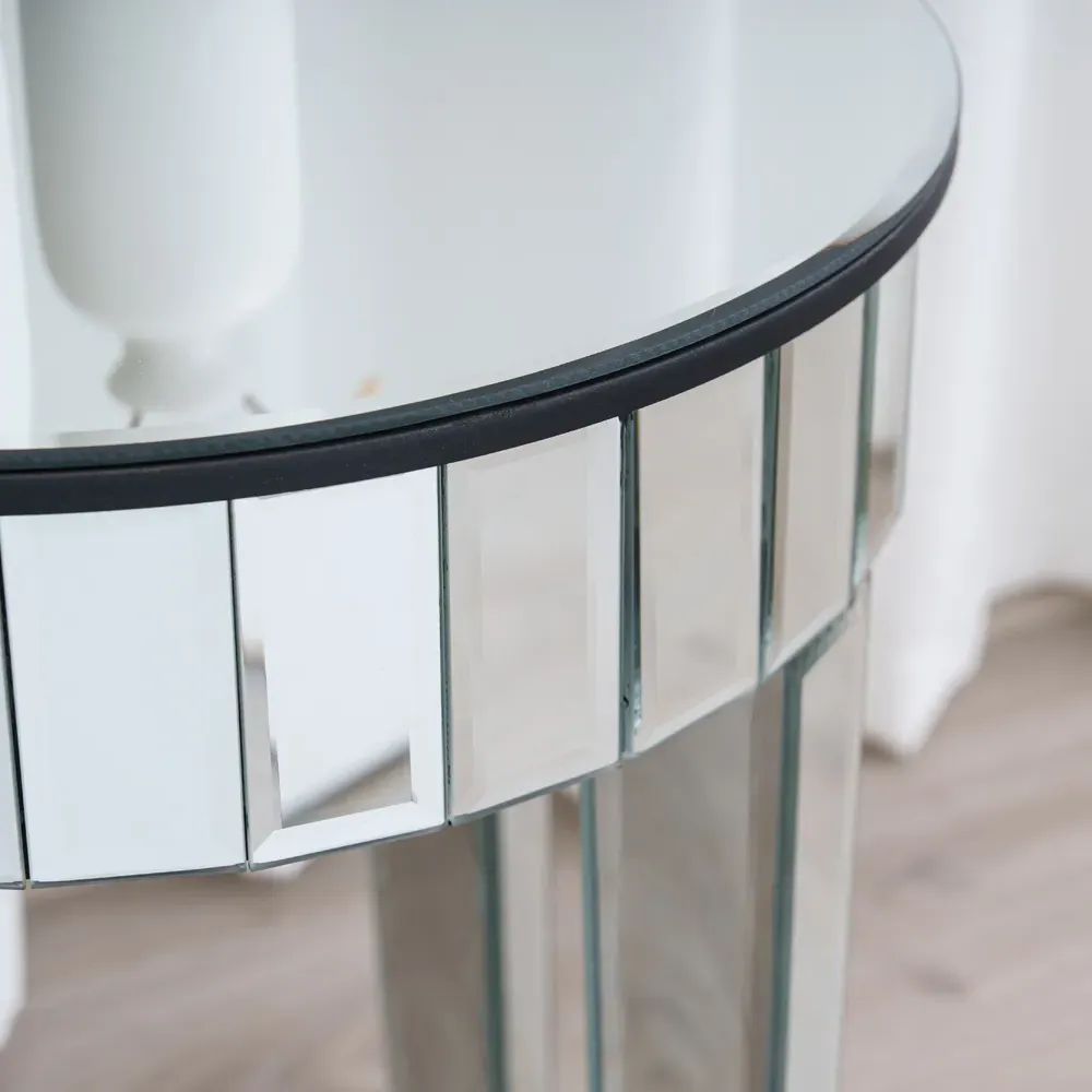 Comfy Living Round Side Table - Silver
