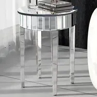 Comfy Living Round Side Table - Silver