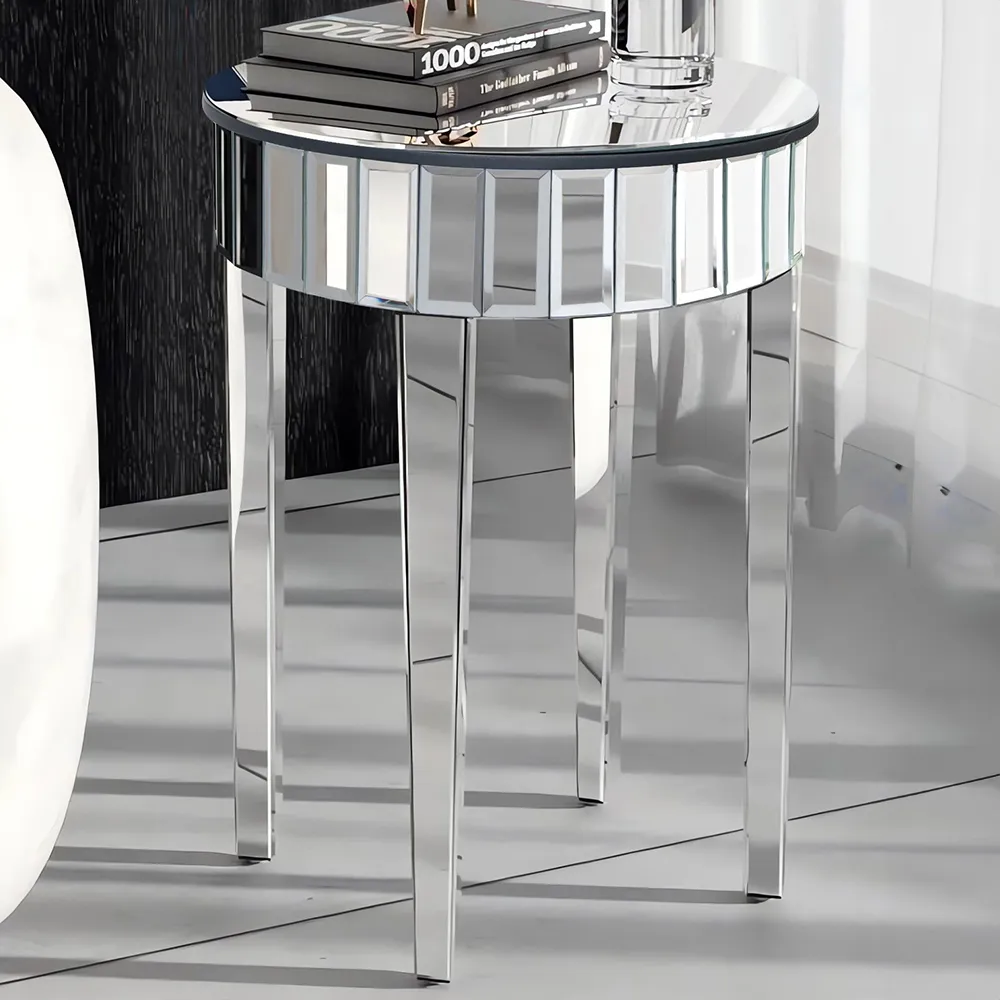 Comfy Living Round Side Table - Silver