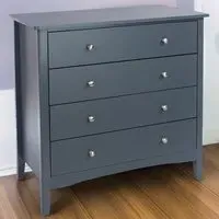 Como 4 Drawer Chest of Drawers - Blue, MDF