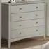 Como 4 Drawer Chest of Drawers - Grey, MDF
