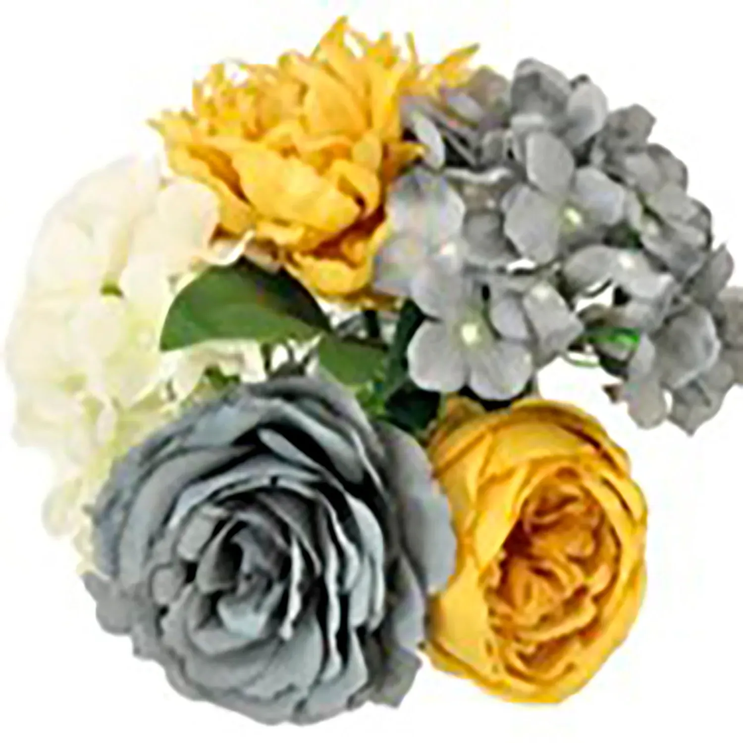 Complete Floral Arrangement - Ochre, Grey