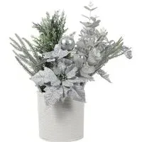 Complete Sparkle Floral Arrangement - Silver
