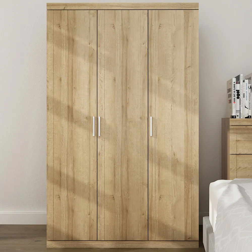 Compton 3 Door Wardrobe - Brown image
