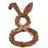 Confetti Bunny Wreath with Hessian Bow - Multicolor