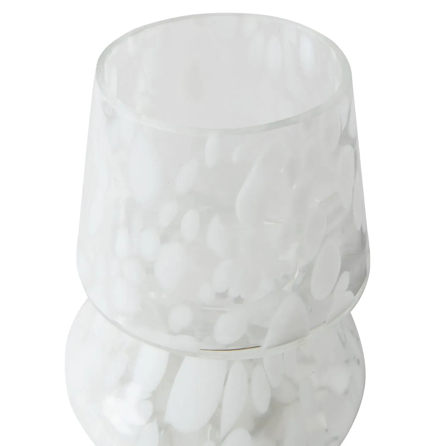 Confetti Candle Holder - White