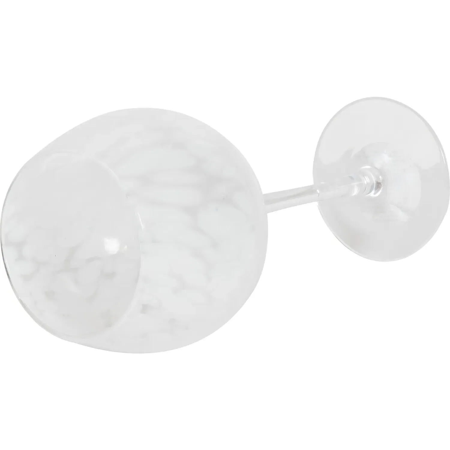 Confetti Gin Glass - White