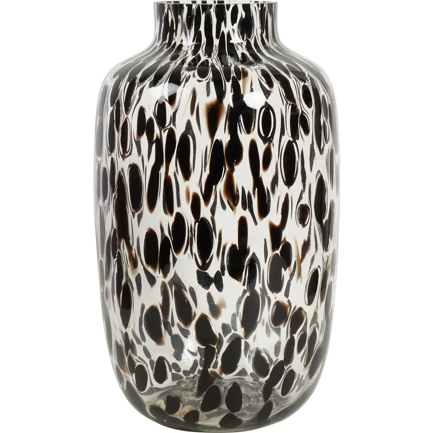 Confetti Glass Vase - Black
