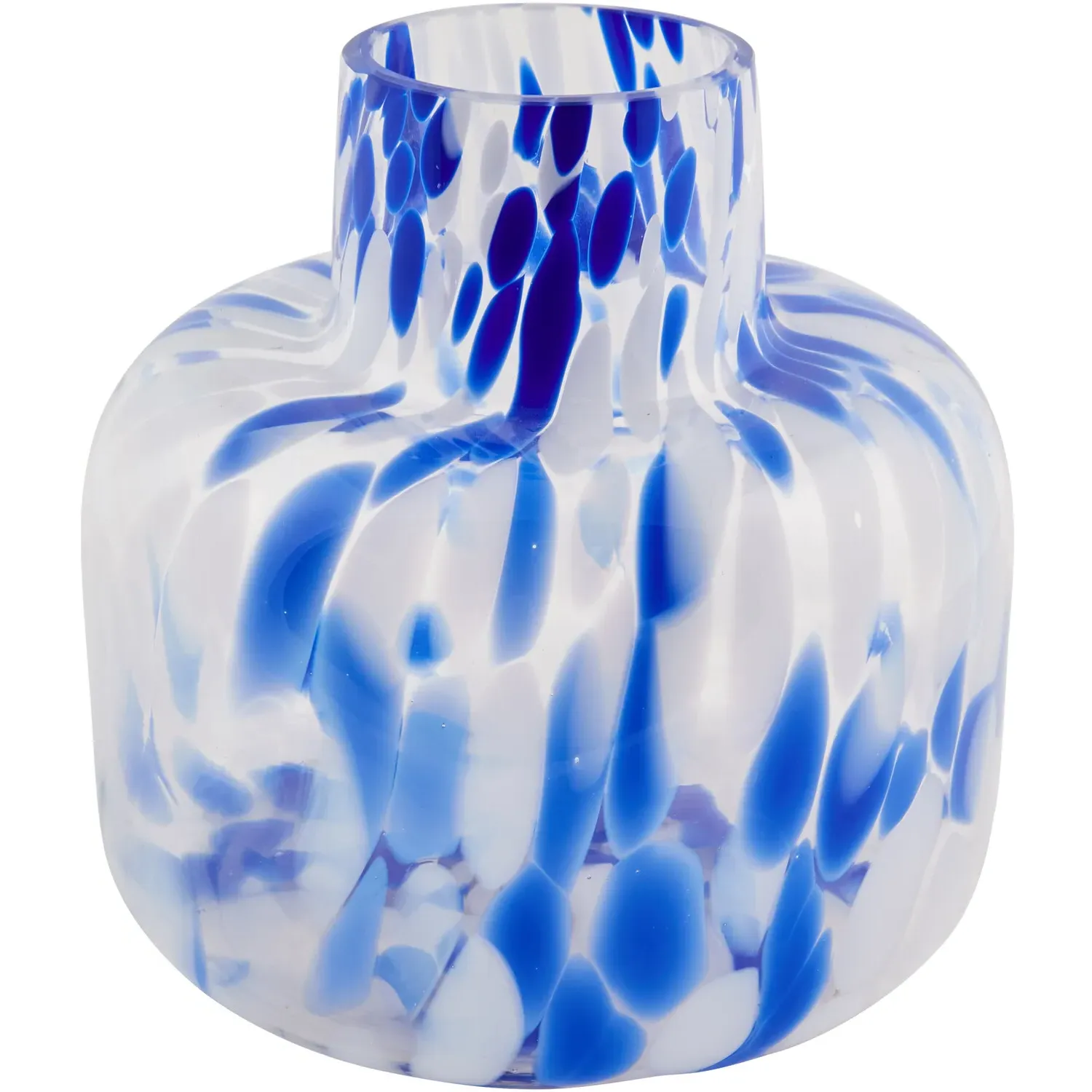 Confetti Glass Vase - Blue