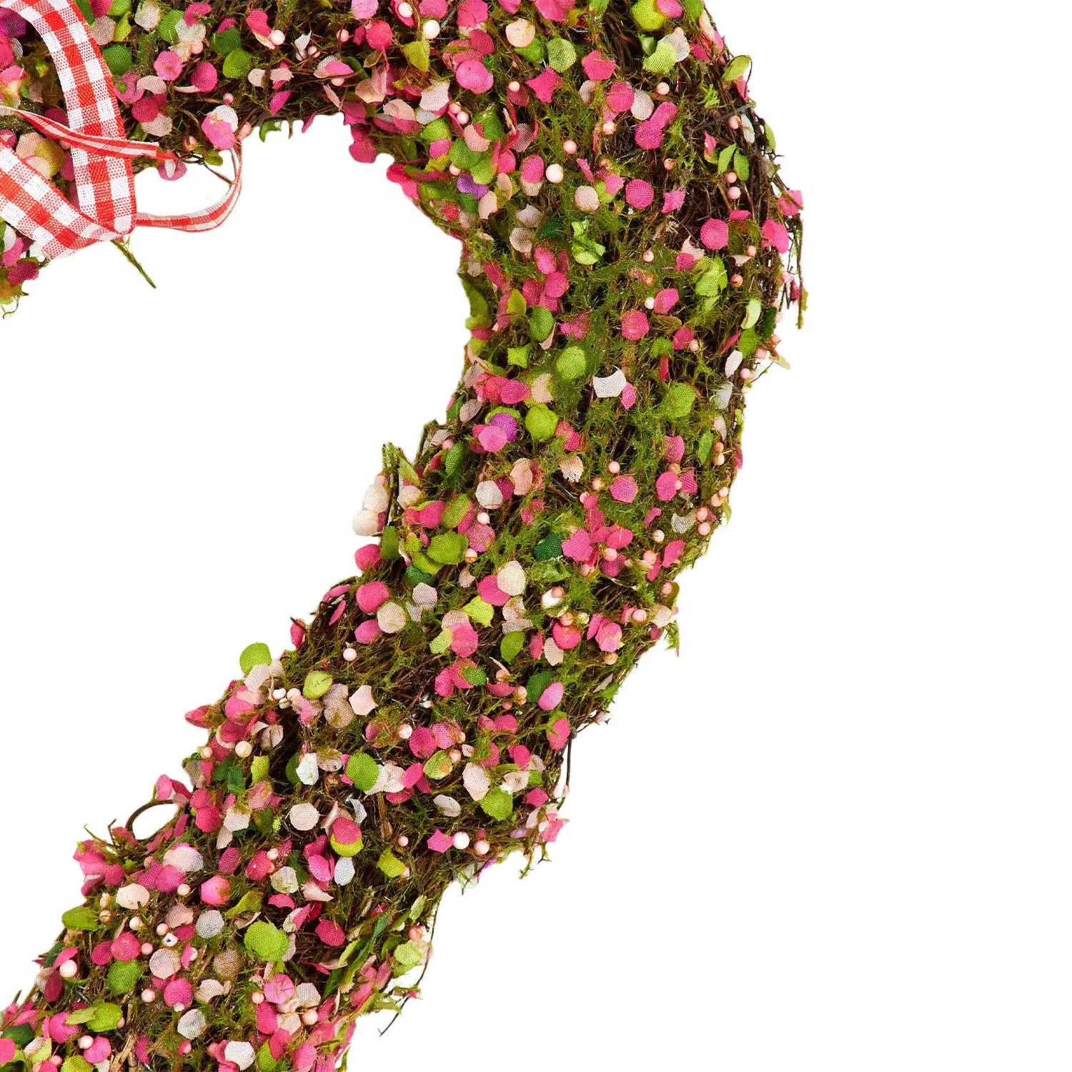 Confetti Heart Wreath - Pink