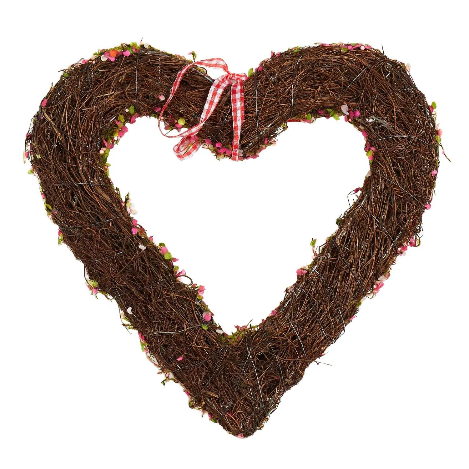 Confetti Heart Wreath - Pink