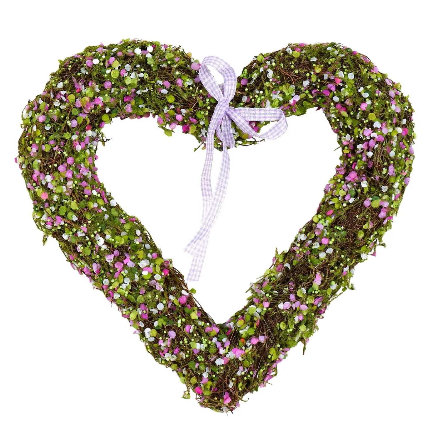 Confetti Heart Wreath - Pink