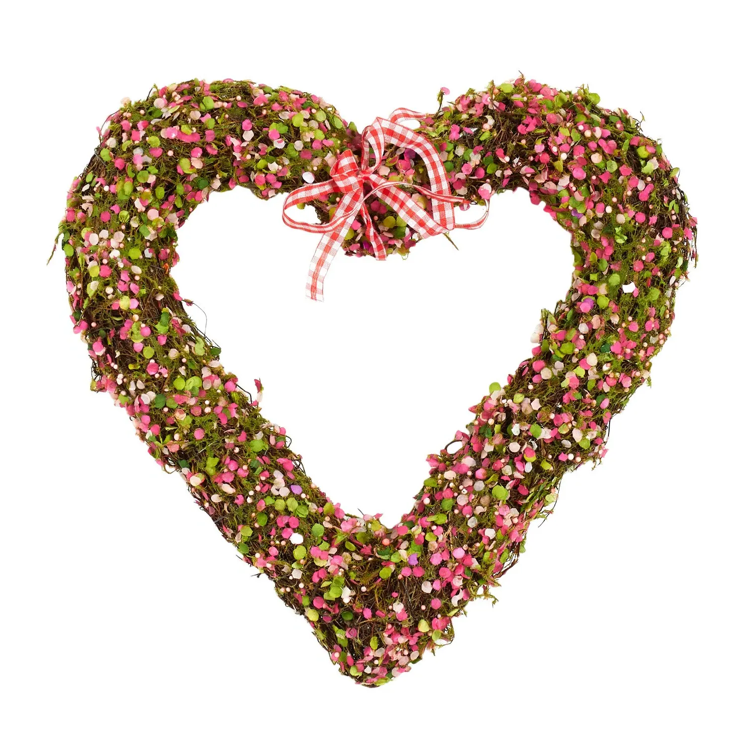 Confetti Heart Wreath - Pink image