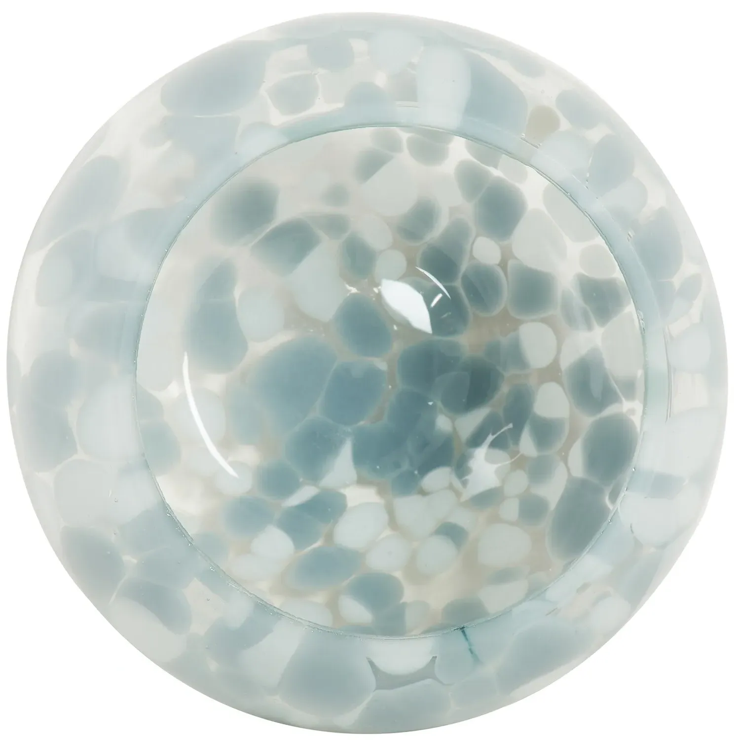 Confetti Round Candle Holder - Sage & White