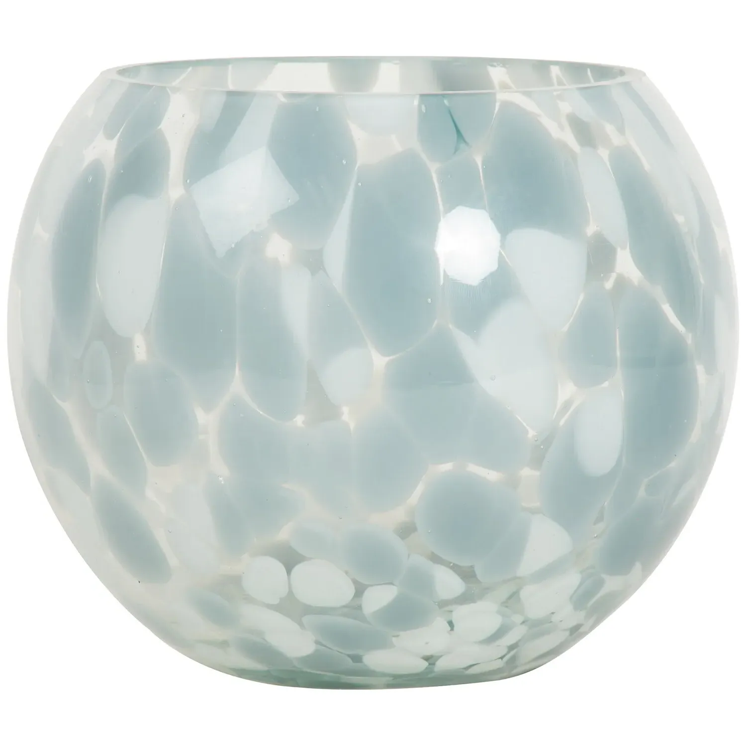 Confetti Round Candle Holder - Sage & White image