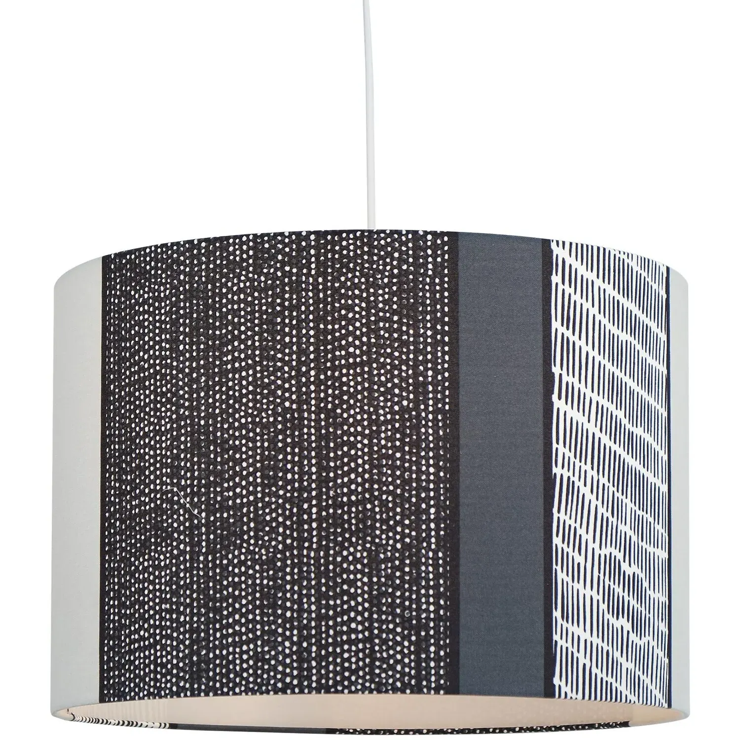 Contrast Round Lamp Shade - Grey