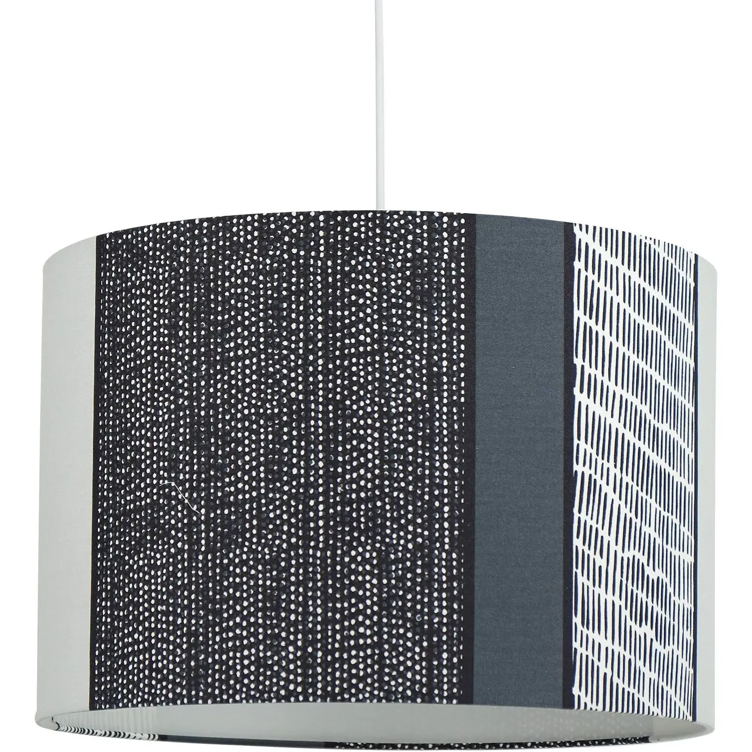 Contrast Round Lamp Shade - Grey