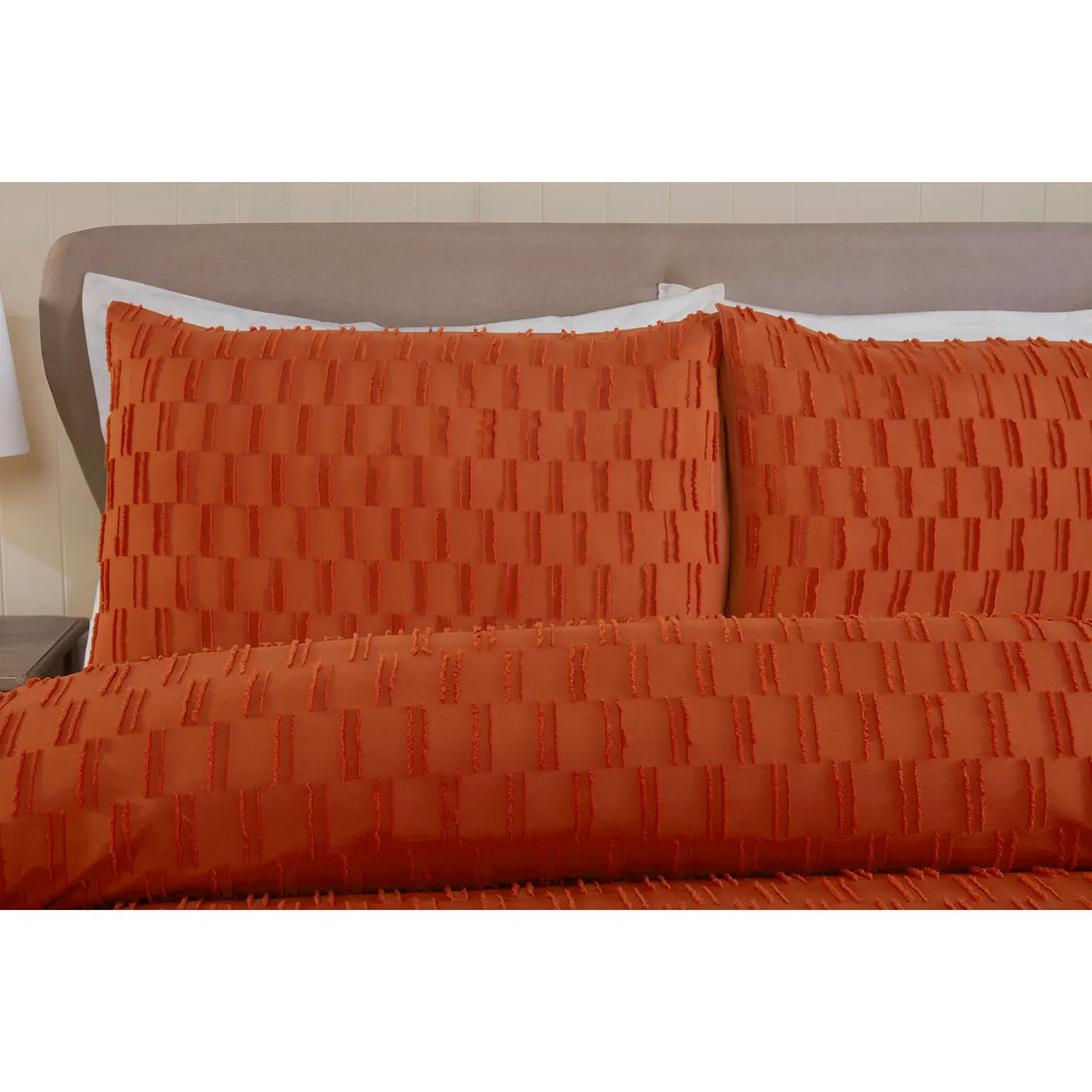 Copenhagen Double Tufted Duvet Set - Rust