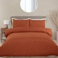 Copenhagen Double Tufted Duvet Set - Rust