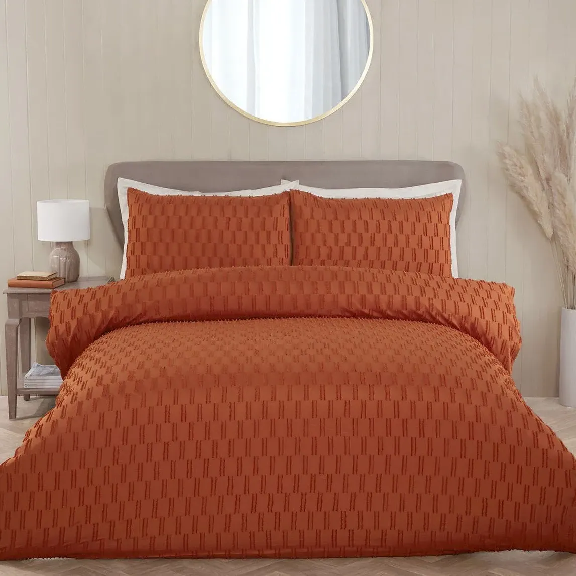 Copenhagen Double Tufted Duvet Set - Rust image