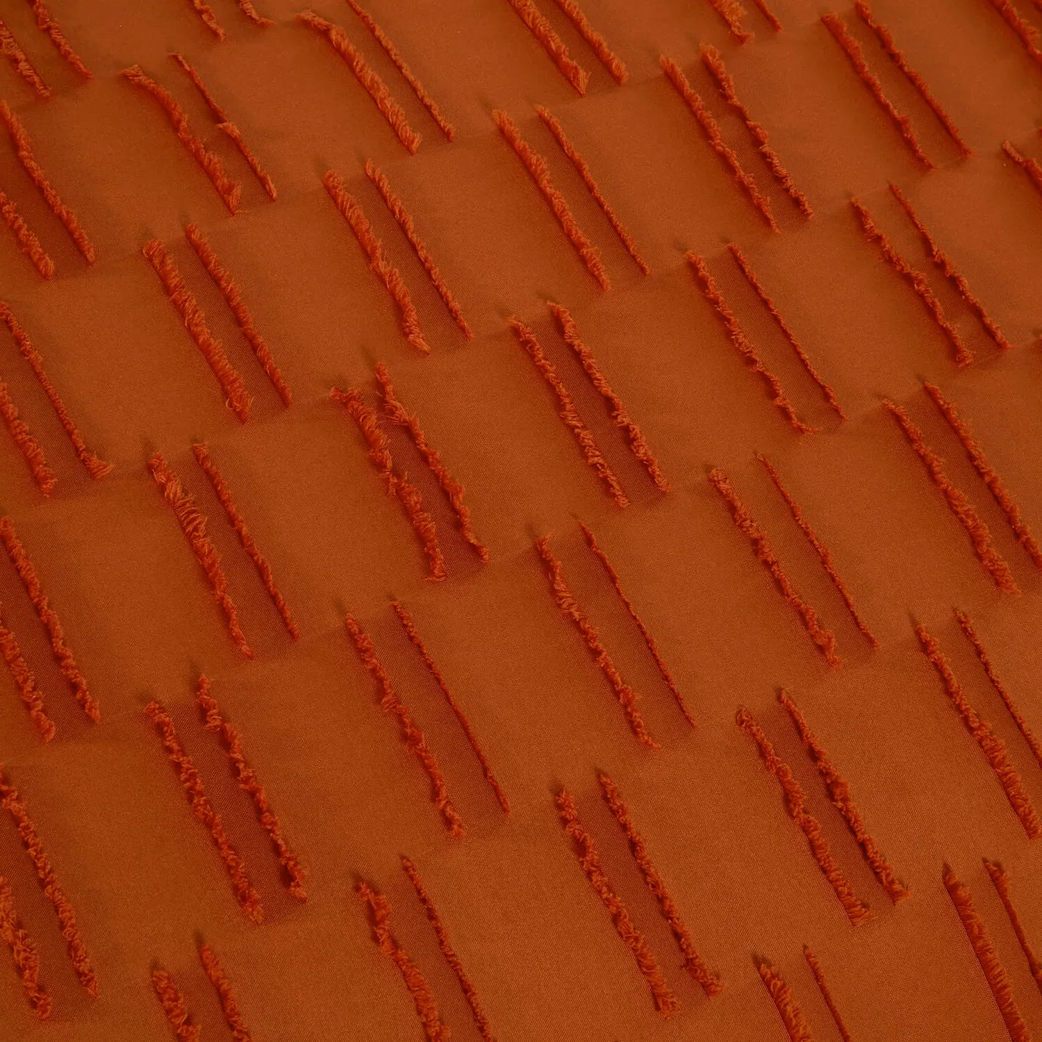 Copenhagen Super King Tufted Duvet Set - Rust