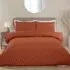 Copenhagen Super King Tufted Duvet Set - Rust