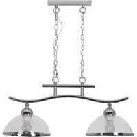 Cora 2-Light Ceiling Fitting - Silver