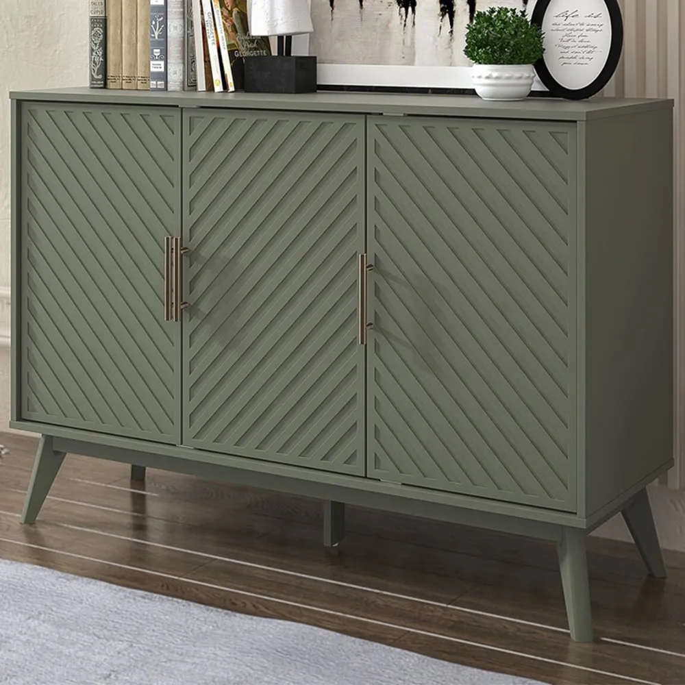 Cora 3 Door Sideboard - Green