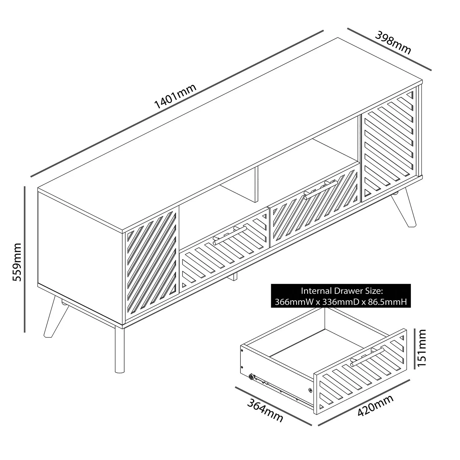 Cora TV Unit - Green