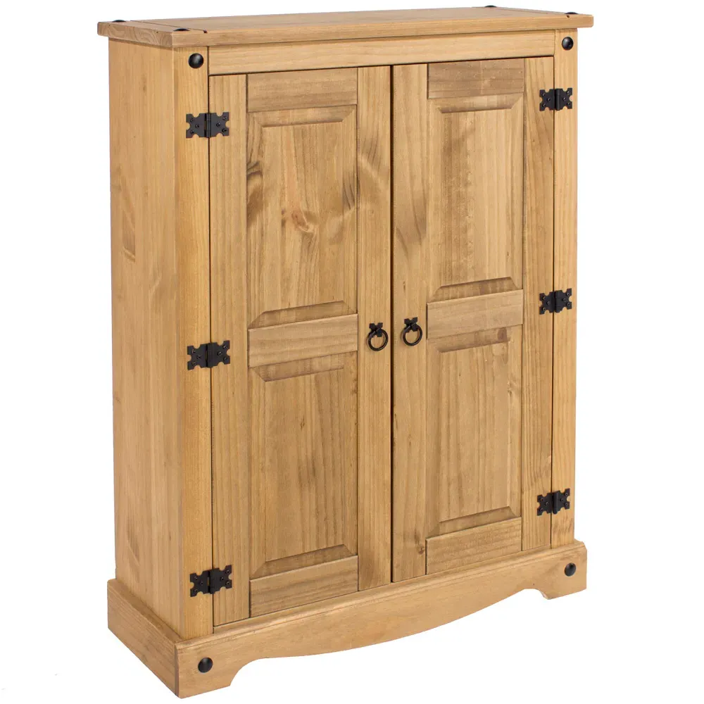 Corona 2 Door Cupboard - Brown, Pine
