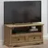 Corona 2 Drawer TV Unit - Brown, Pine