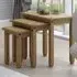 Corona Nest of Tables Set of 3 - Brown, Pine