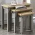 Corona Nest of Tables Set of 3 - Grey, Pine