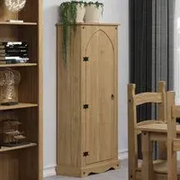Corona Vestry Cupboard - Brown, Pine