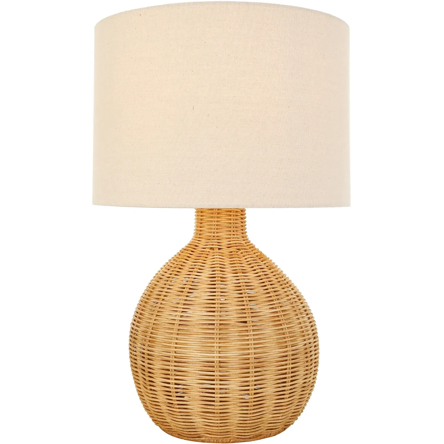 Corsica Table Lamp - Brown, Rattan