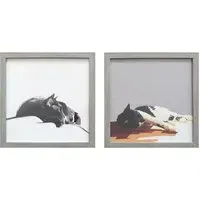 Cosy Kitties Framed Art - Grey