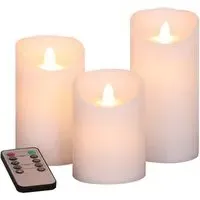 Cotton Fragranced LED Flameless Candles 3 Pack