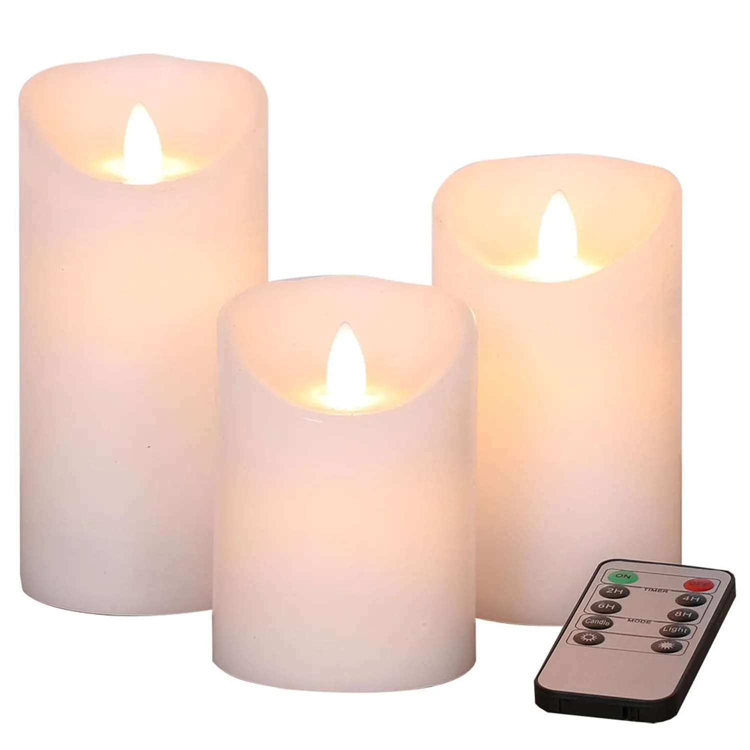 Cotton Fragranced LED Flameless Candles 3 Pack image