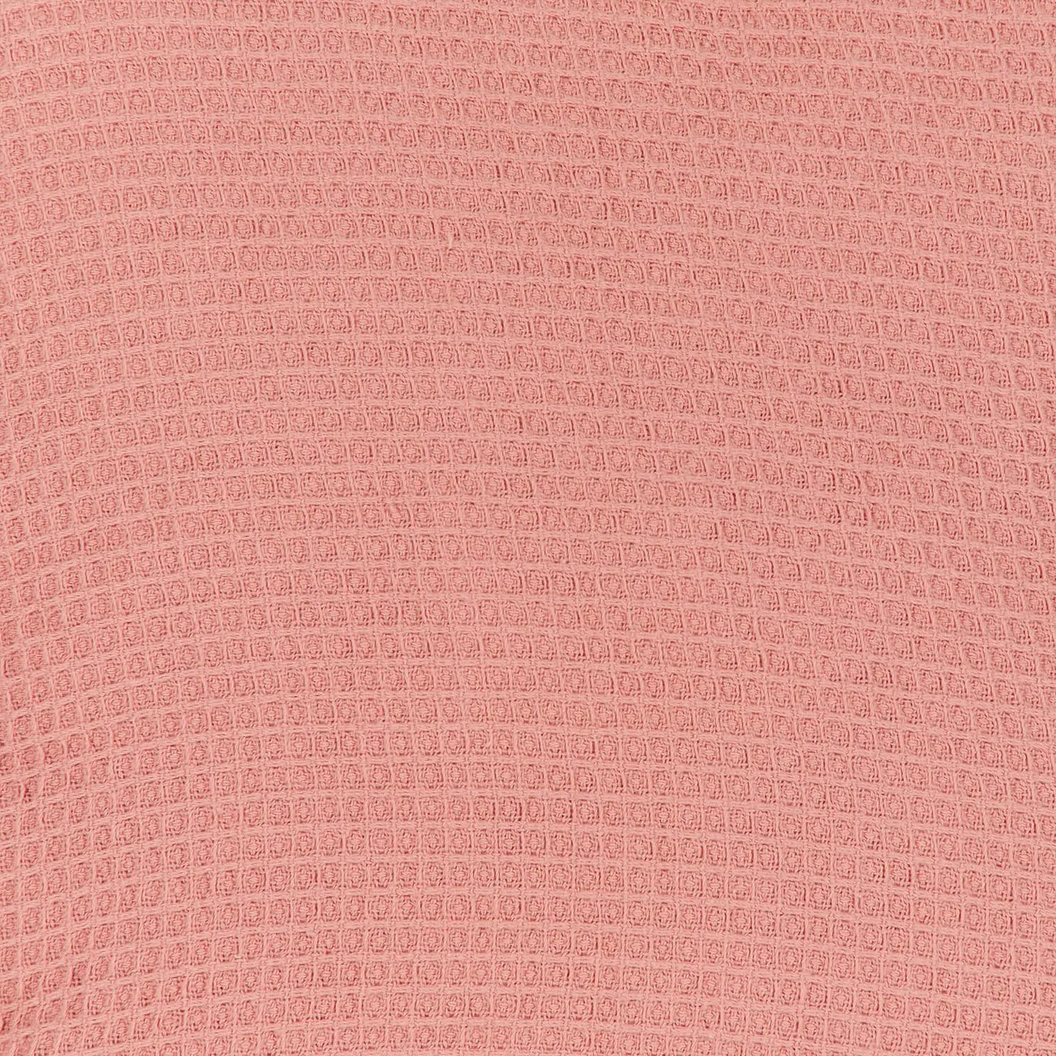 Cotton Waffle Square Cushion - Terracotta