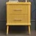 Cozzano 2 Drawer Bedside Table - Mustard