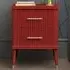 Cozzano 2 Drawer Bedside Table - Red
